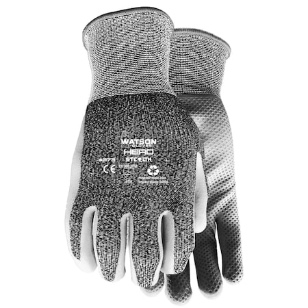Watson Gloves Foam Nitrile, Palm, Black/Gray, XL 1 PR 373-X